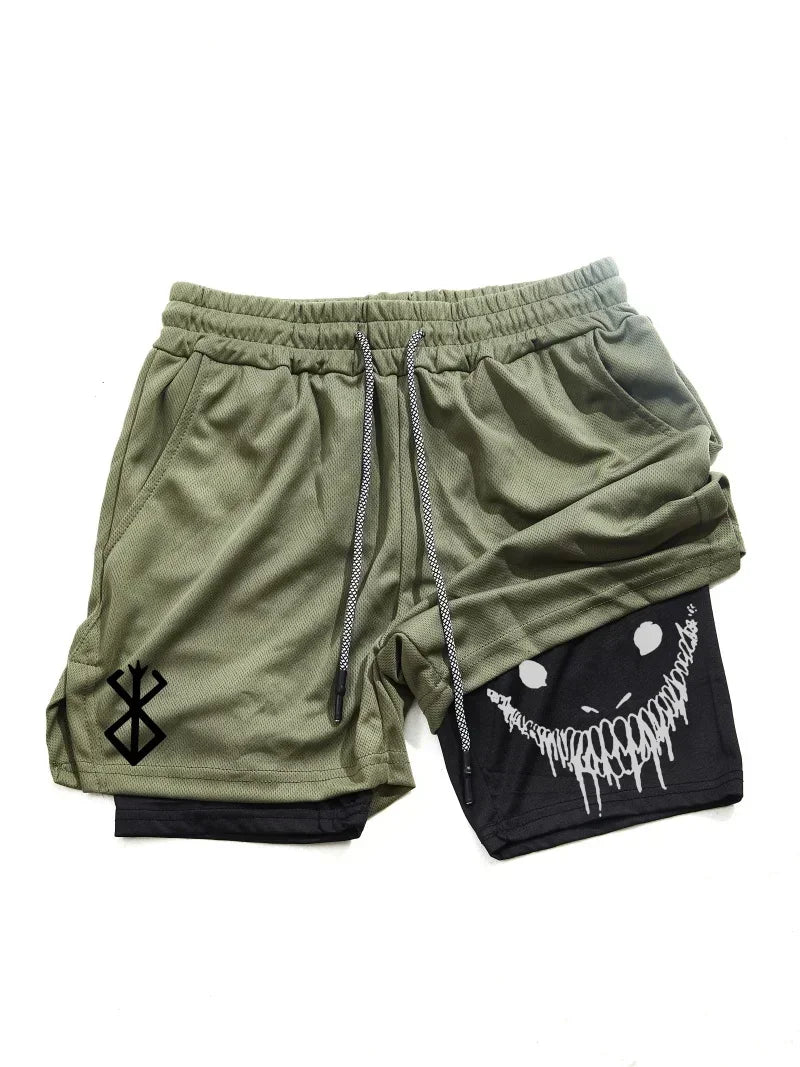 2 in 1 Men's Sports Shorts