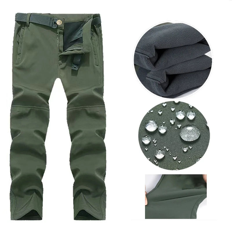 Men's Tactical Softshell Tracksuit, Fleece Lined