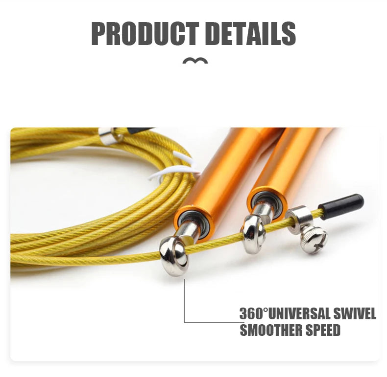Adjustable Speed Jump Rope with Aluminum Handles
