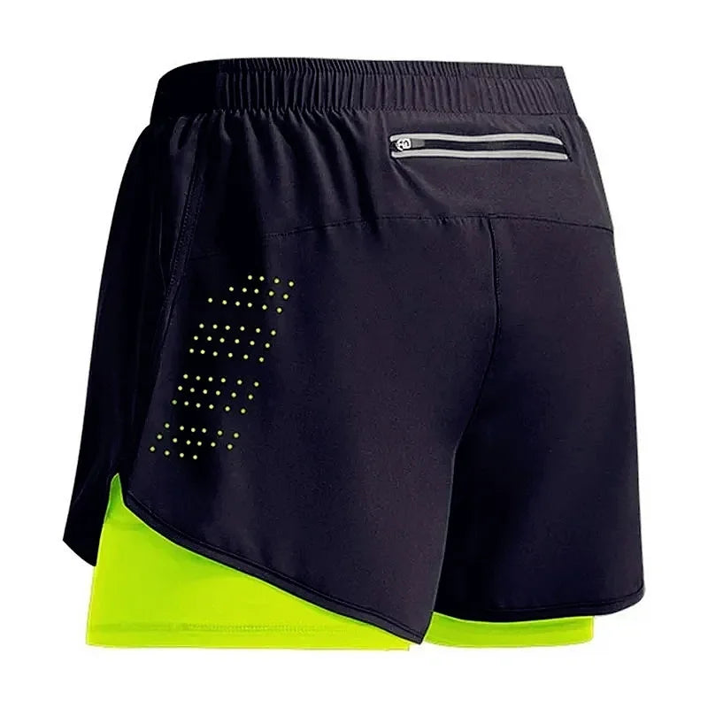 Men's 2 in 1 Quick Dry Training Shorts