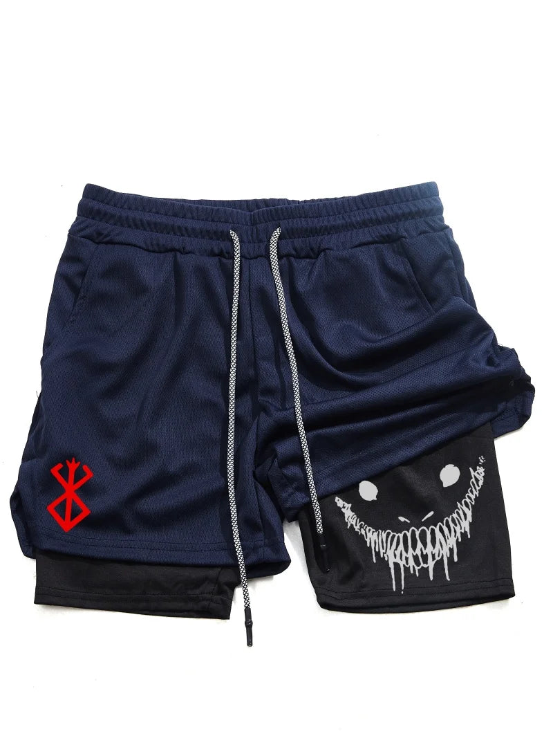 2 in 1 Men's Sports Shorts