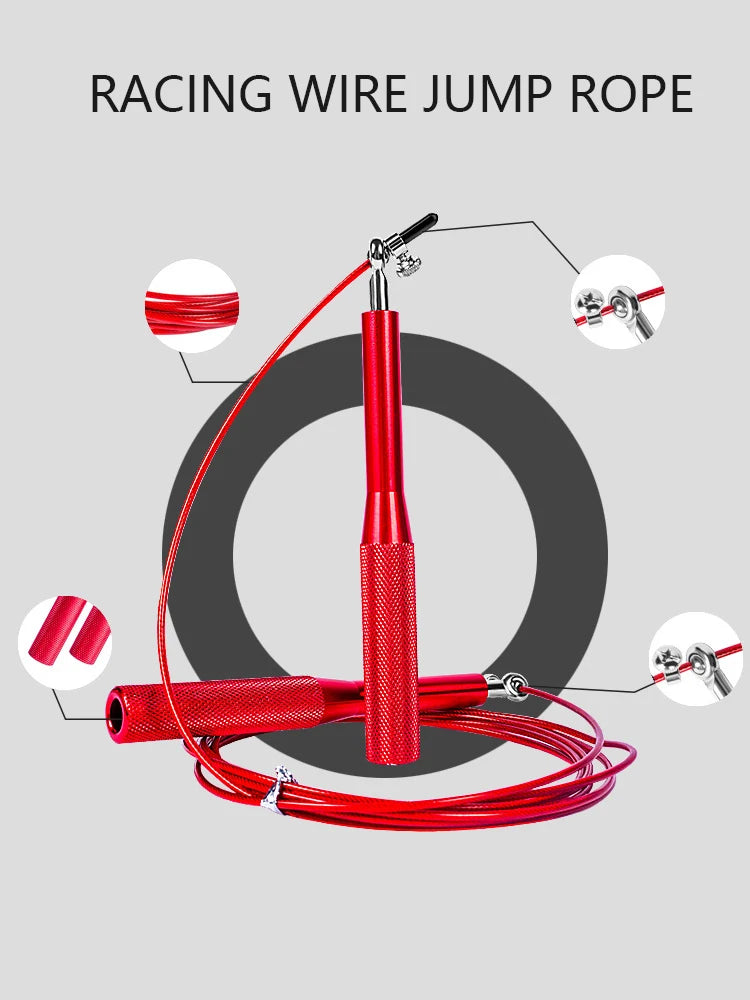 Adjustable Speed Jump Rope with Aluminum Handles