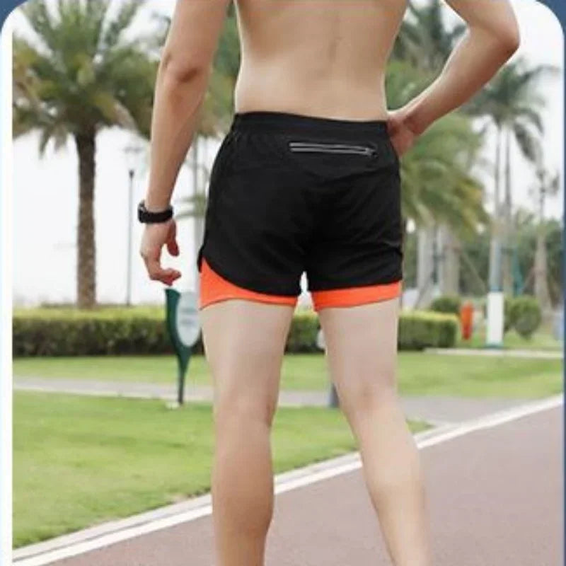 Men's 2 in 1 Quick Dry Training Shorts