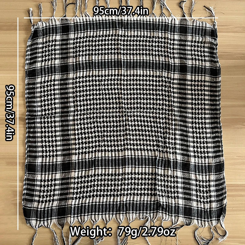 Lightweight Plaid Tactical Scarf Unisex