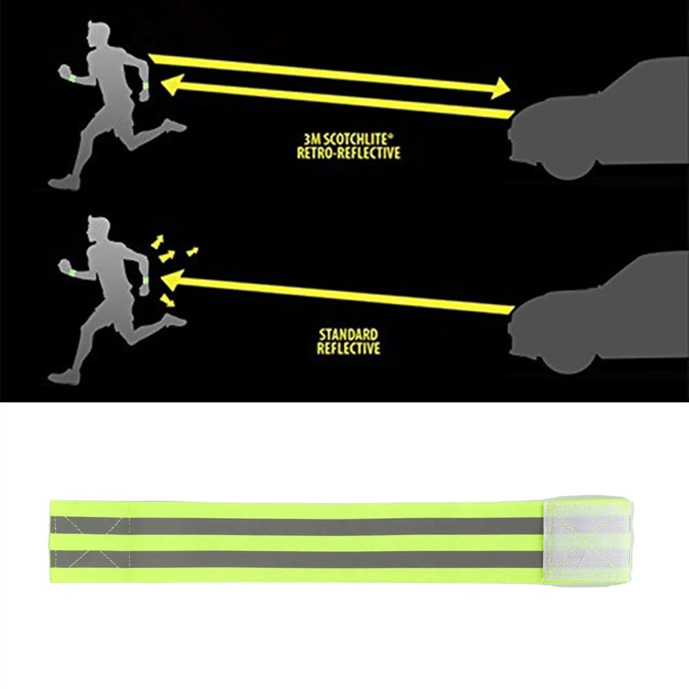 Reflective Running Armband 2 Pack (wrist & Ankle)