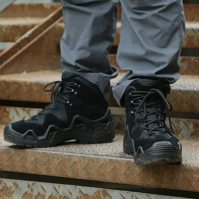 Men's Breathable Lace Up Tactical Hiking Boots