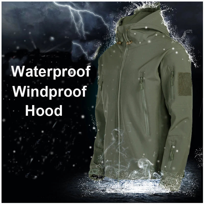 Men's Tactical Softshell Tracksuit, Fleece Lined