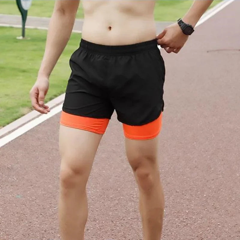 Men's 2 in 1 Quick Dry Training Shorts