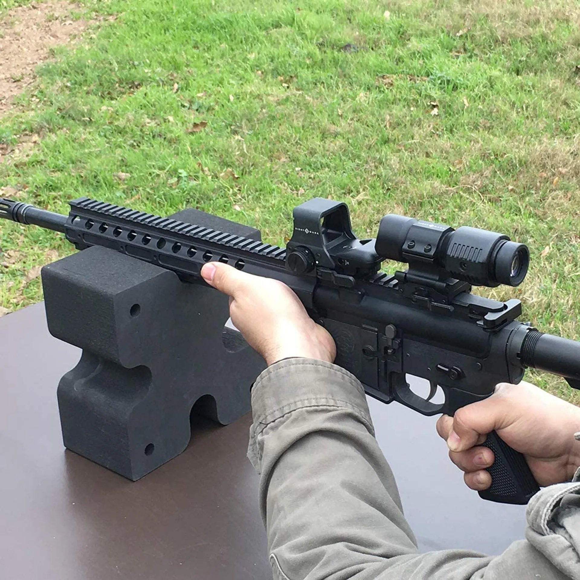 X Block EVA Foam Shooting Rest Universal Rifle & Shotgun