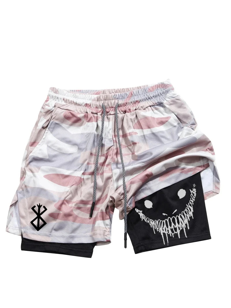2 in 1 Men's Sports Shorts