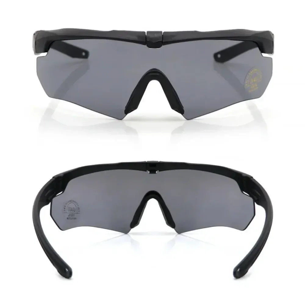3 Lens Tactical Goggles Windproof Airsoft