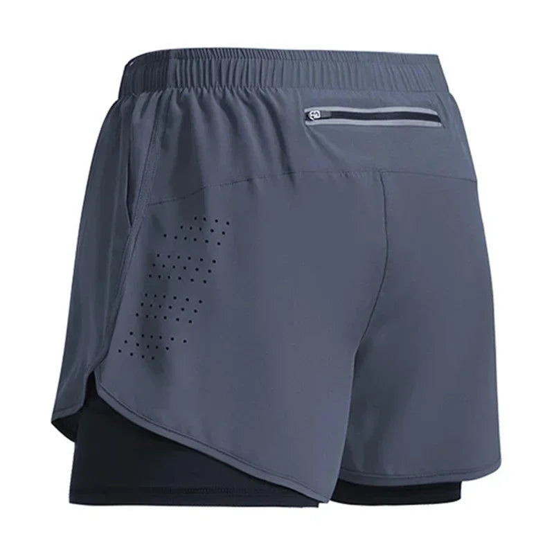 Men's 2 in 1 Quick Dry Training Shorts