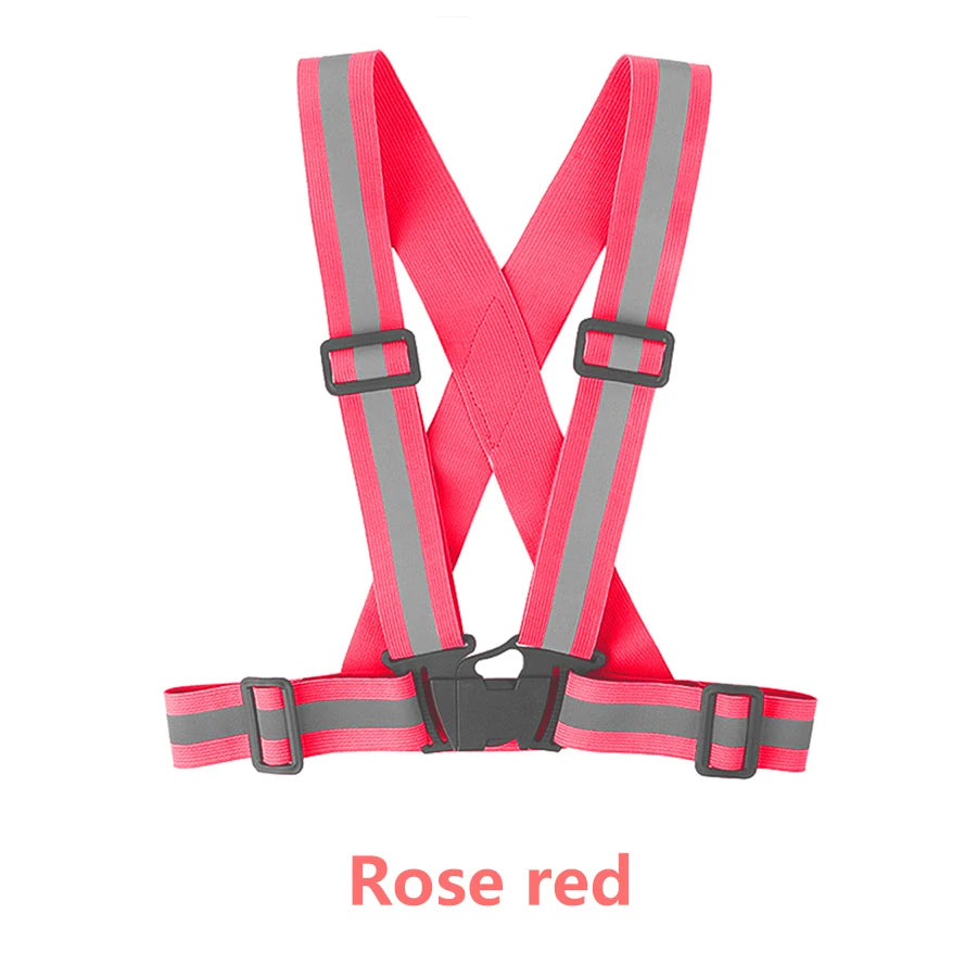 Adjustable Reflective Safety Vest Running & Cycling