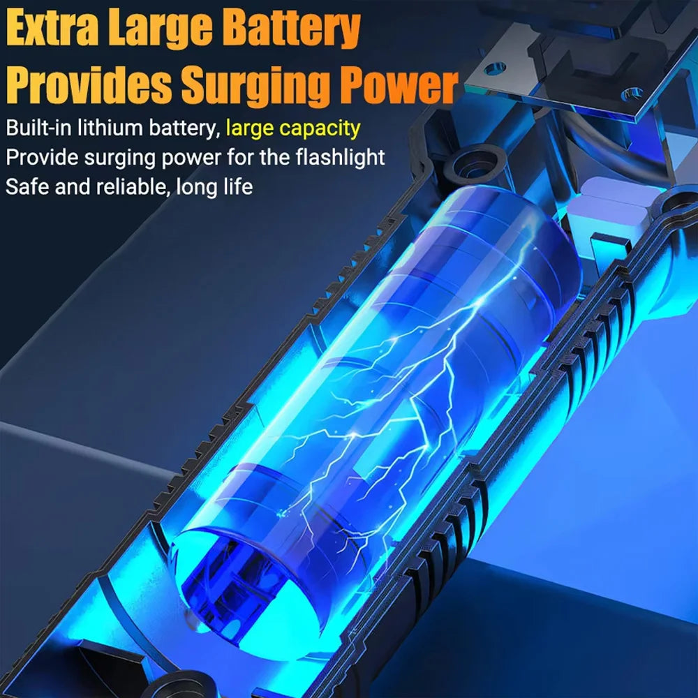 USB Rechargeable Zoomable LED Flashlight