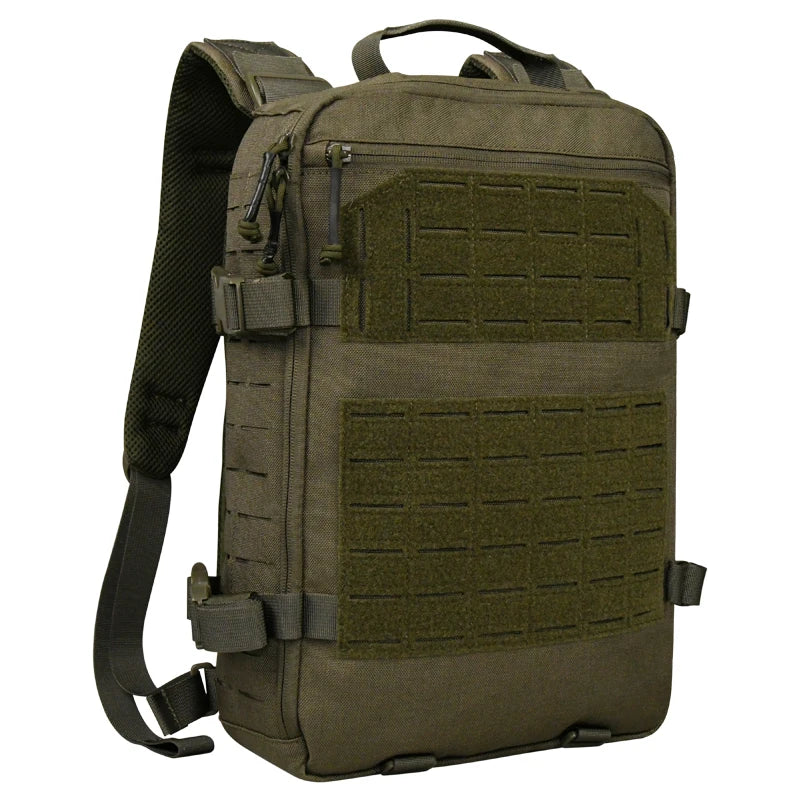 12l Tactical Nylon Backpack with MOLLE & Helmet Flap