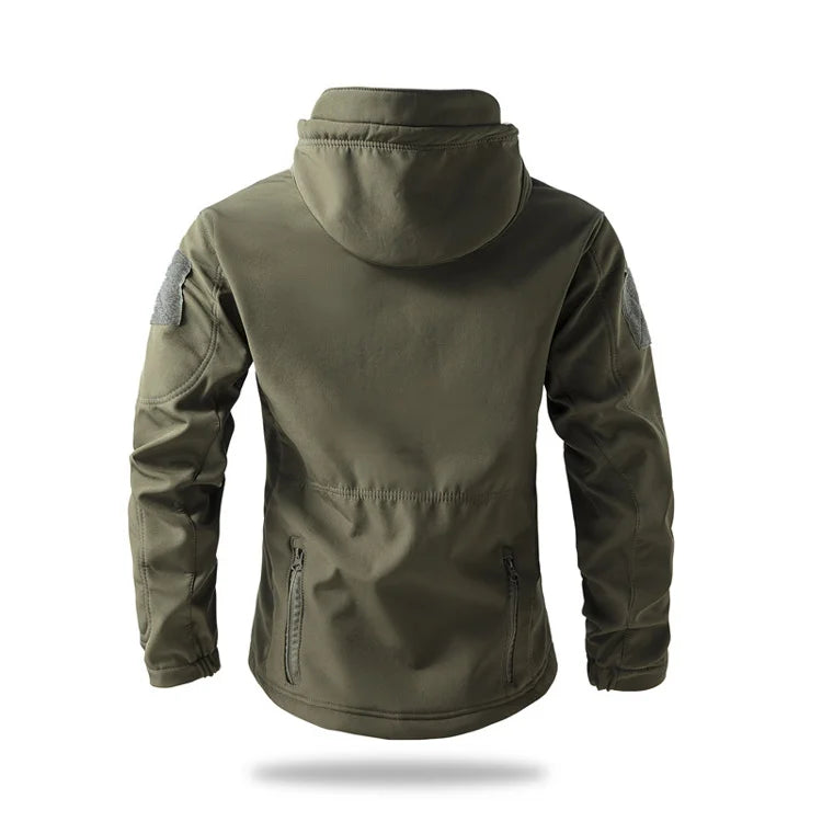 Men's Shark Skin Softshell Tactical Jacket Camo
