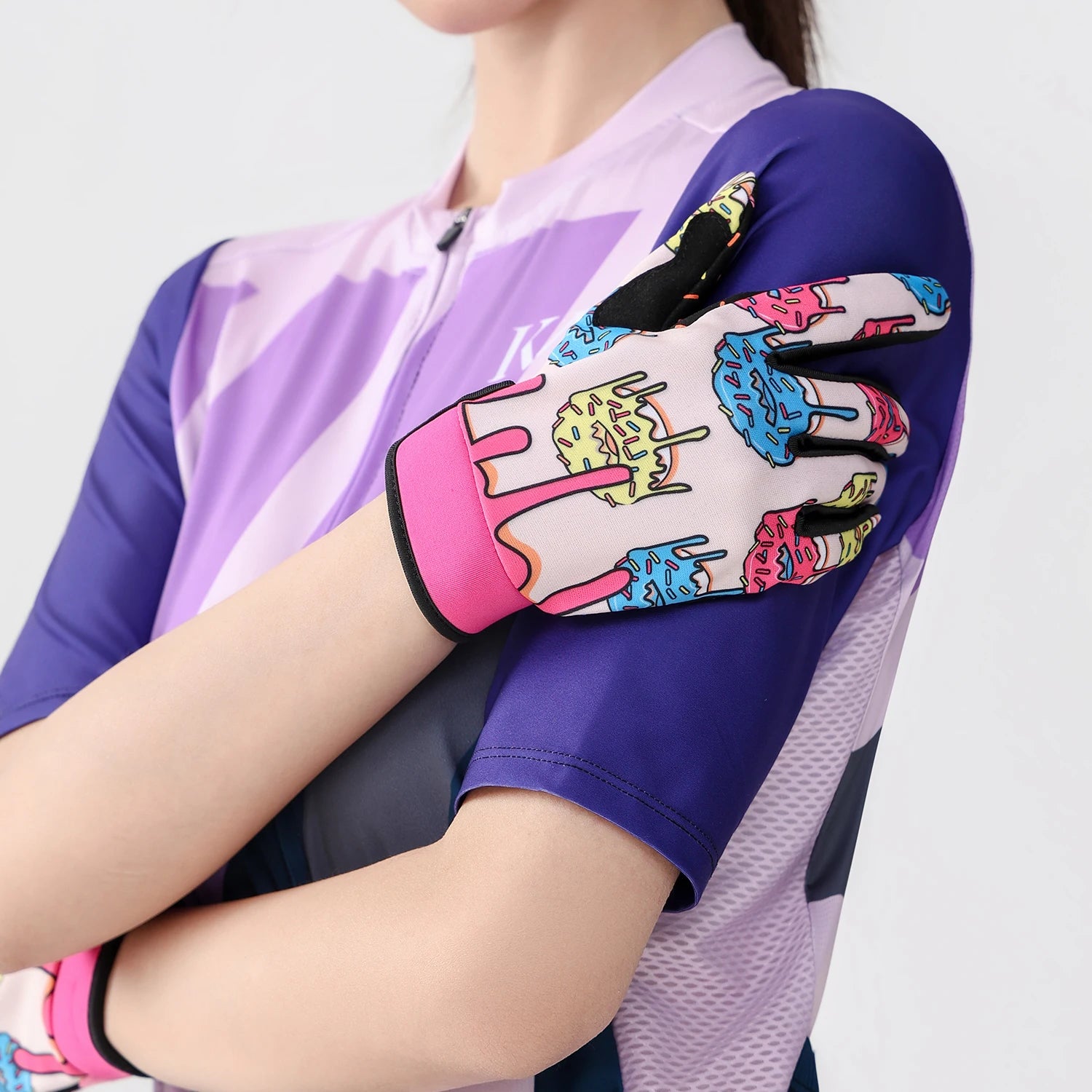 Parent Child Donut Cycling Gloves Full Finger
