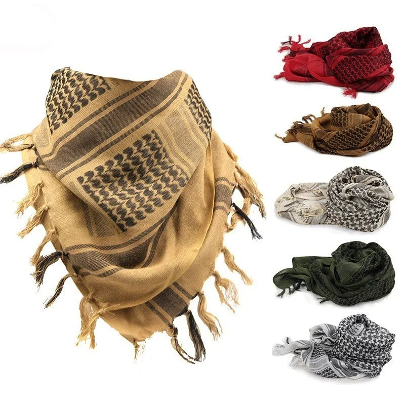 Lightweight Plaid Tactical Scarf Unisex