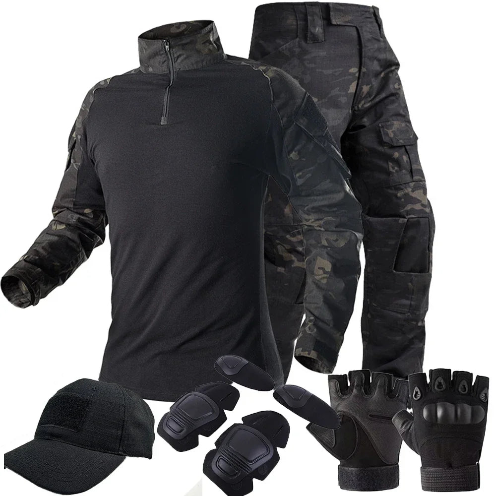 Tactical Camouflage Shirt & Pants Set