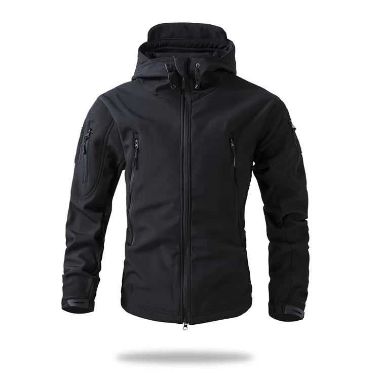 Men's Shark Skin Softshell Tactical Jacket Camo