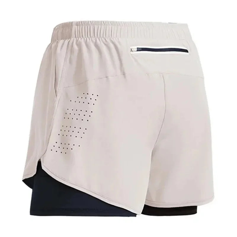 Men's 2 in 1 Quick Dry Training Shorts