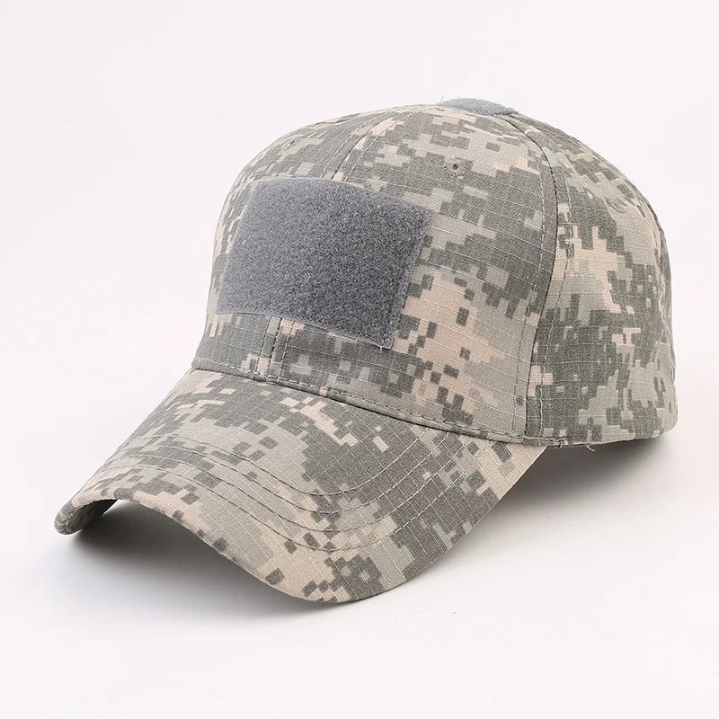 Camouflage Mesh Snapback Cap Adjustable Unisex
