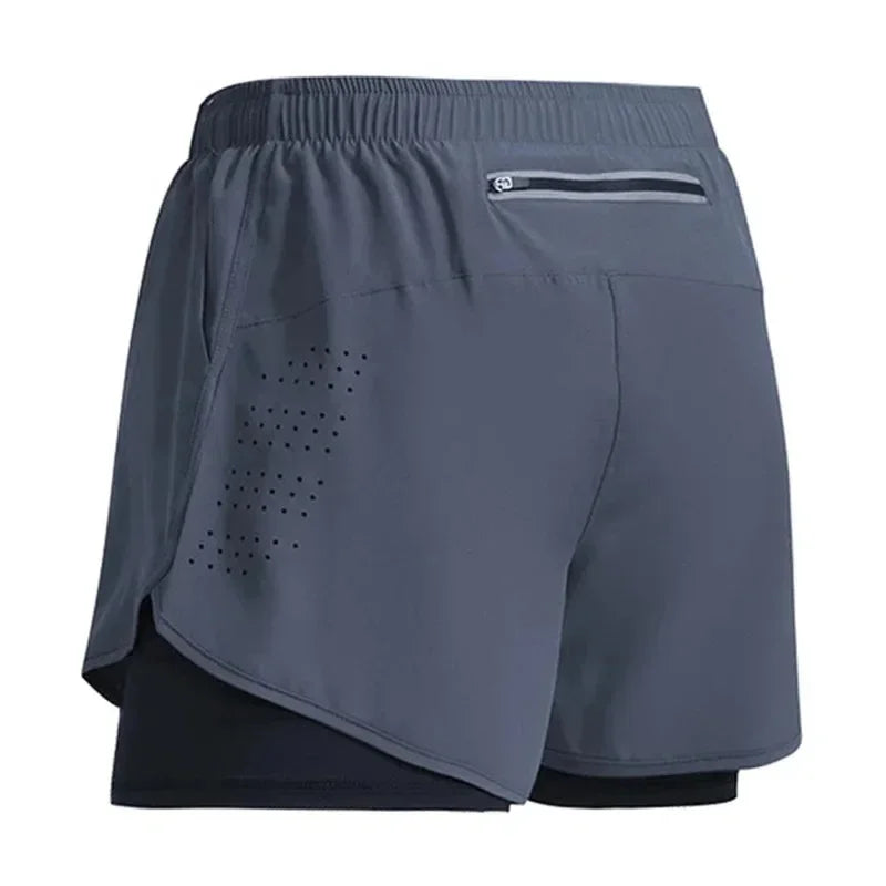 Men's 2 in 1 Quick Dry Training Shorts