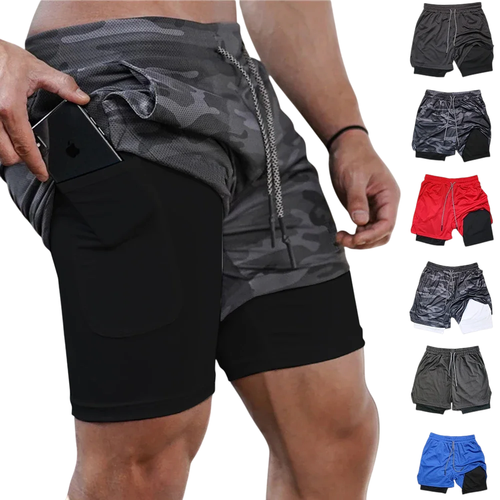 Men's 2-in-1 Multi-Pocket Running Shorts | clean product image | shopify:0 | bg-removed:store:1000:shopify:0