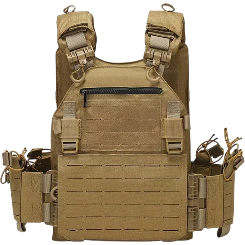 Quick-Release Tactical Plate Carrier Vest | clean product image | shopify:0 | bg-removed:store:800:shopify:0