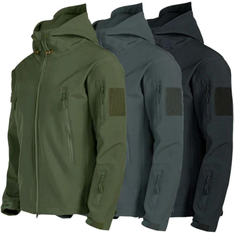 Men's Tactical Softshell Hooded Jacket | clean product image | shopify:0 | bg-removed:store:800:shopify:0