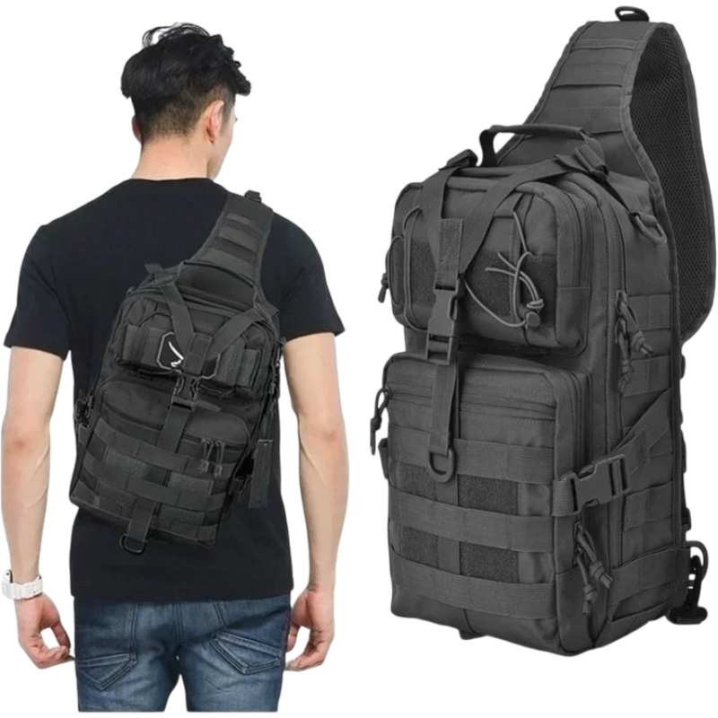 Tactical Waterproof Sling Backpack (EDC Rucksack) | clean product image | shopify:0 | bg-removed:store:800:shopify:0