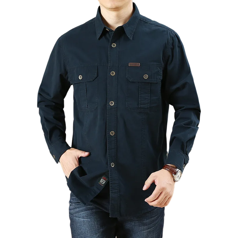 Men's Oversized Tactical Long-Sleeve Shirt | clean product image | shopify:26 | bg-removed:store:800:shopify:26