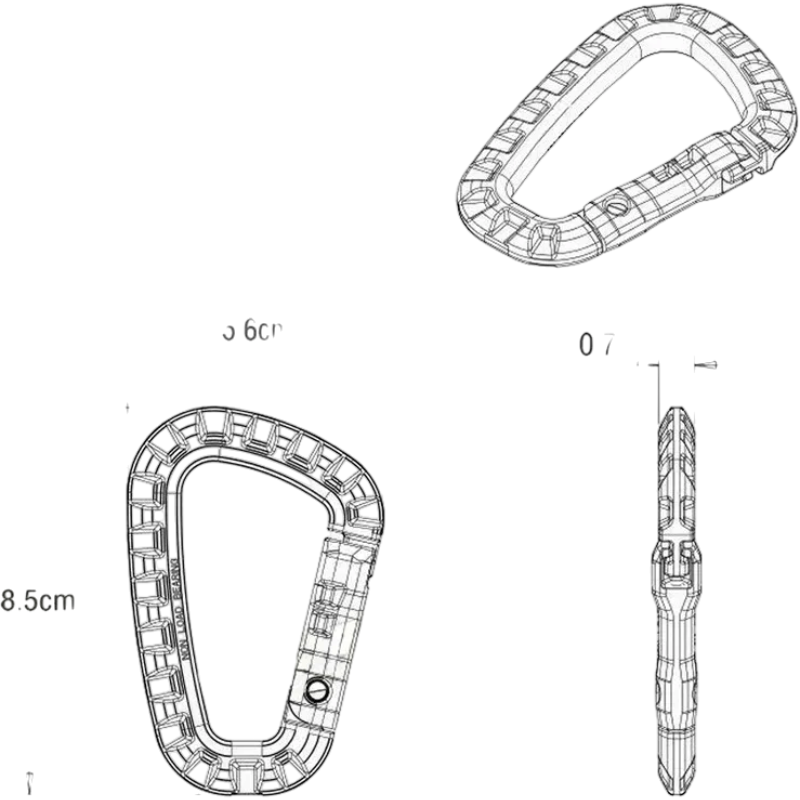 D-Ring Carabiner Clip (1–10 pcs) | clean product image | shopify:11 | bg-removed:store:800:shopify:11