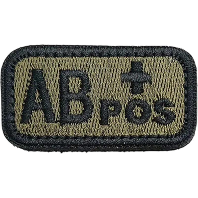 Blood Type Velcro Patch (A/B/AB/O) — 2.5×5 cm | clean product image | shopify:11 | bg-removed:store:800:shopify:11