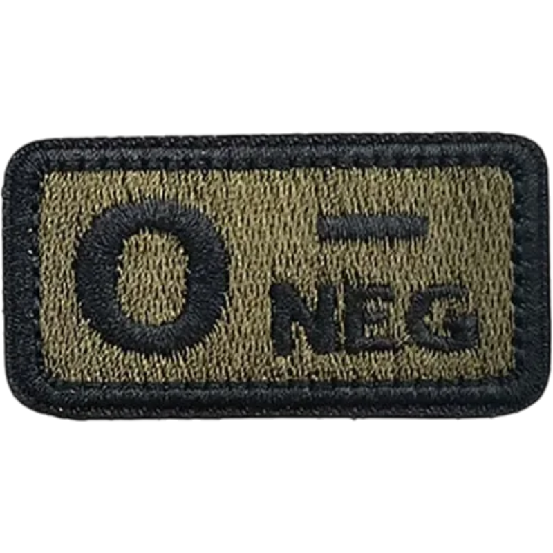 Blood Type Velcro Patch (A/B/AB/O) — 2.5×5 cm | clean product image | shopify:12 | bg-removed:store:800:shopify:12