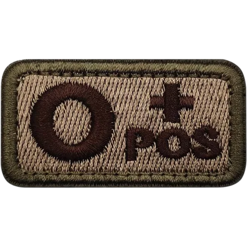 Blood Type Velcro Patch (A/B/AB/O) — 2.5×5 cm | clean product image | shopify:13 | bg-removed:store:800:shopify:13
