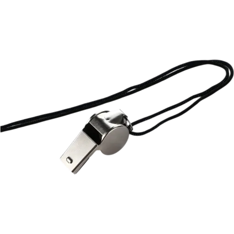 2-Pack Stainless Steel Sports Whistles with Lanyards | clean product image | shopify:1 | bg-removed:store:800:shopify:1