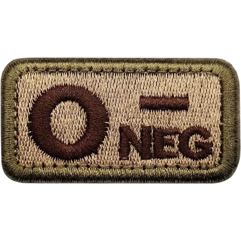 Blood Type Velcro Patch (A/B/AB/O) — 2.5×5 cm | clean product image | shopify:23 | bg-removed:store:800:shopify:23