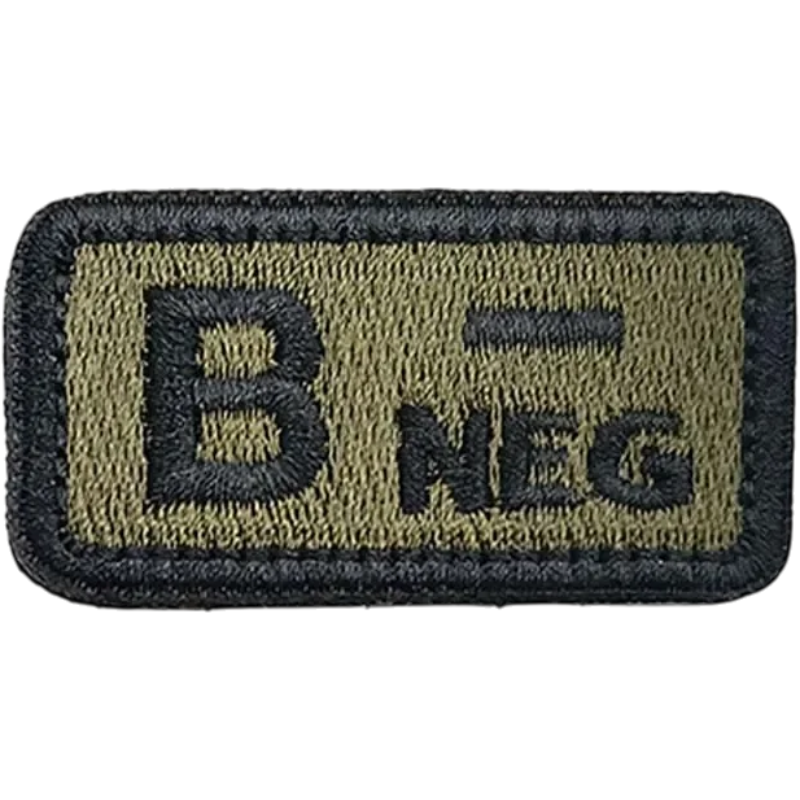 Blood Type Velcro Patch (A/B/AB/O) — 2.5×5 cm | clean product image | shopify:24 | bg-removed:store:800:shopify:24