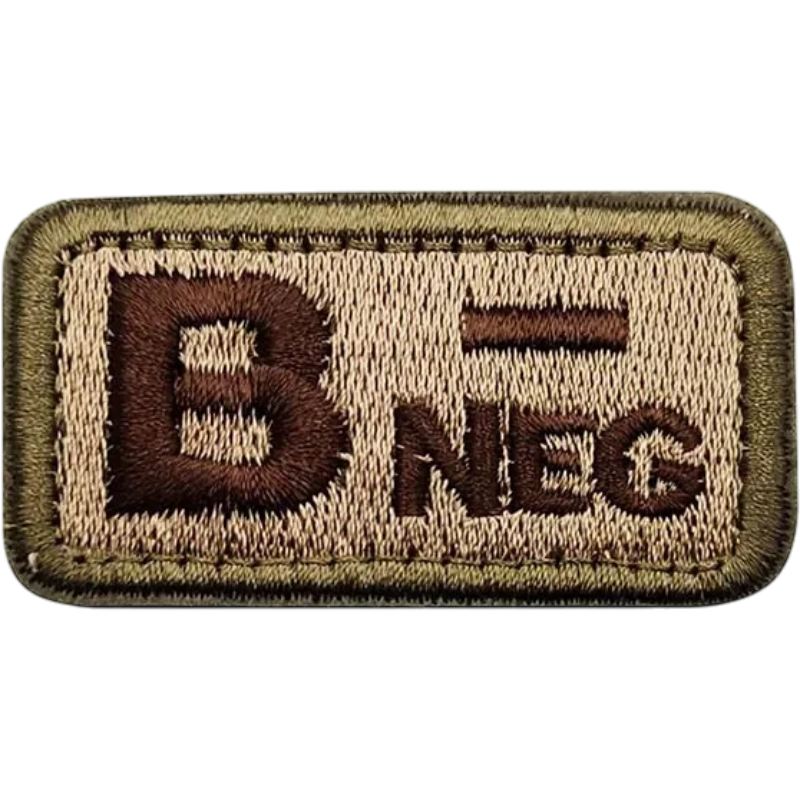 Blood Type Velcro Patch (A/B/AB/O) — 2.5×5 cm | clean product image | shopify:26 | bg-removed:store:800:shopify:26