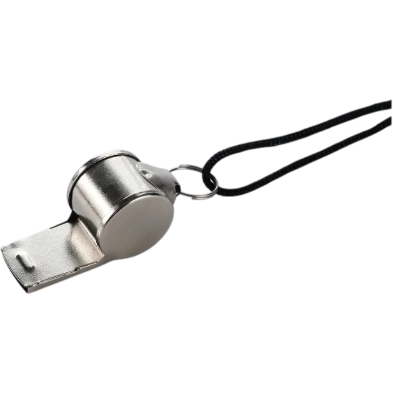 2-Pack Stainless Steel Sports Whistles with Lanyards | clean product image | shopify:3 | bg-removed:store:800:shopify:3