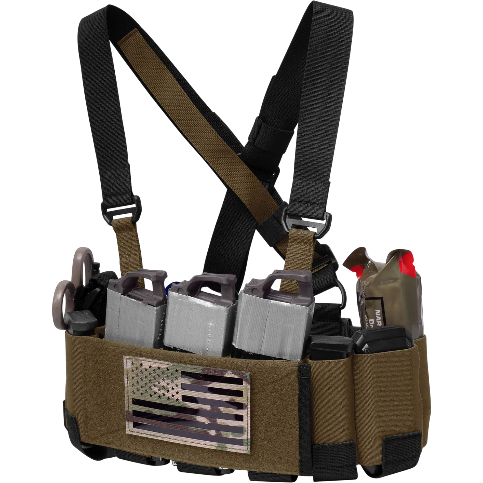 KRYDEX 5.56-Ready Low-Vis Chest Rig | clean product image | shopify:6 | bg-removed:store:1600:shopify:6