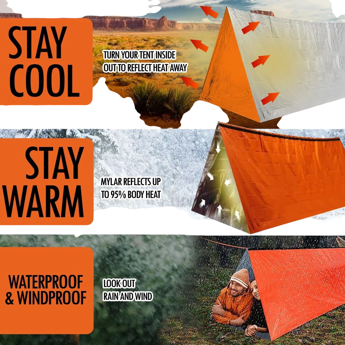 2-Person Emergency Mylar Tent | clean product image | shopify:8 | bg-removed:store:1200:shopify:8