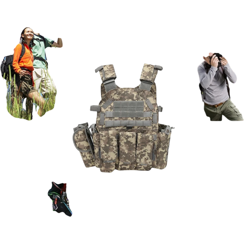 600D Nylon Tactical MOLLE Hunting Vest | clean product image | shopify:9 | bg-removed:store:1000:shopify:9